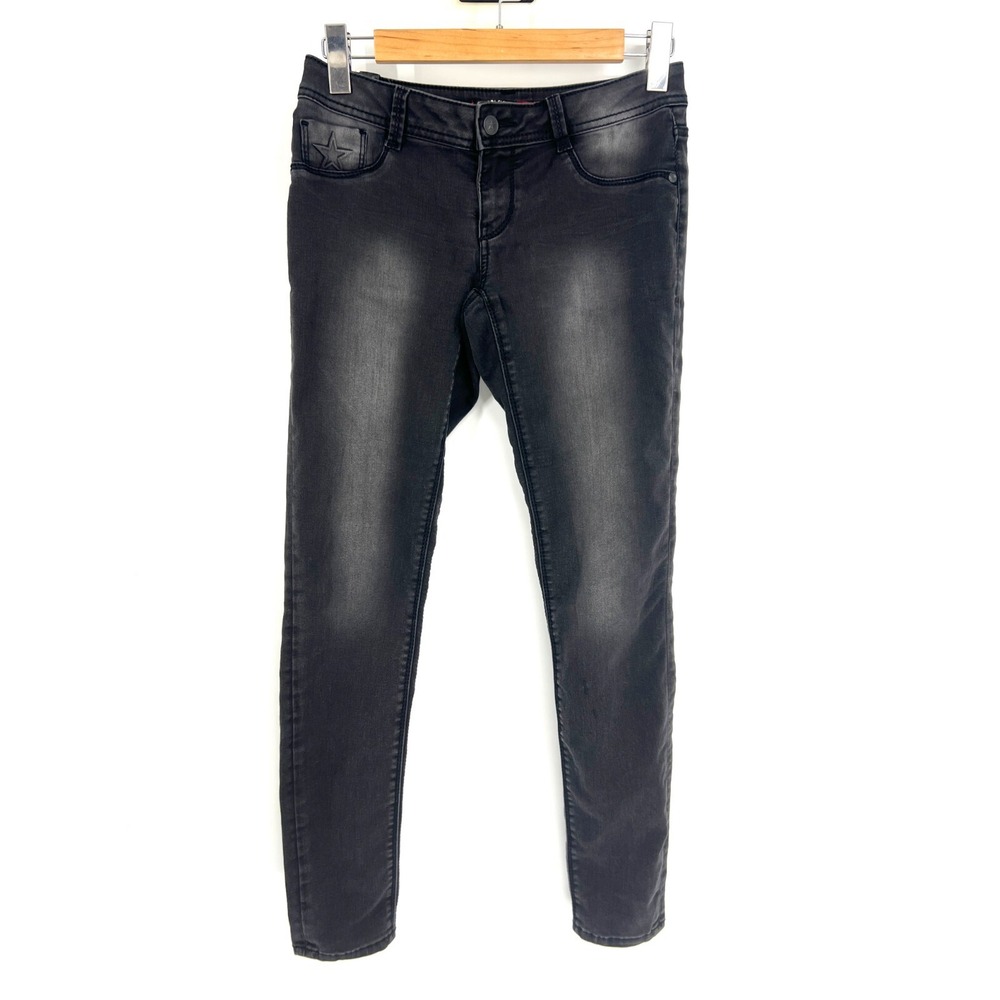 People's Liberation Skinny Jeans Womens Size‎ 5/6 Black Denim Stretch Low Rise